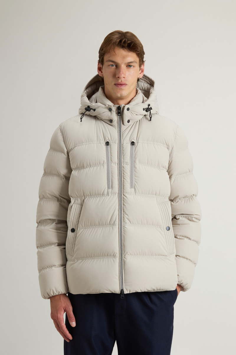 Bunda Woolrich Matt Stretch Puffer Jacket Dove