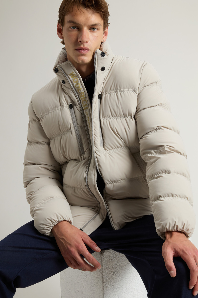 Bunda Woolrich Matt Stretch Puffer Jacket Dove