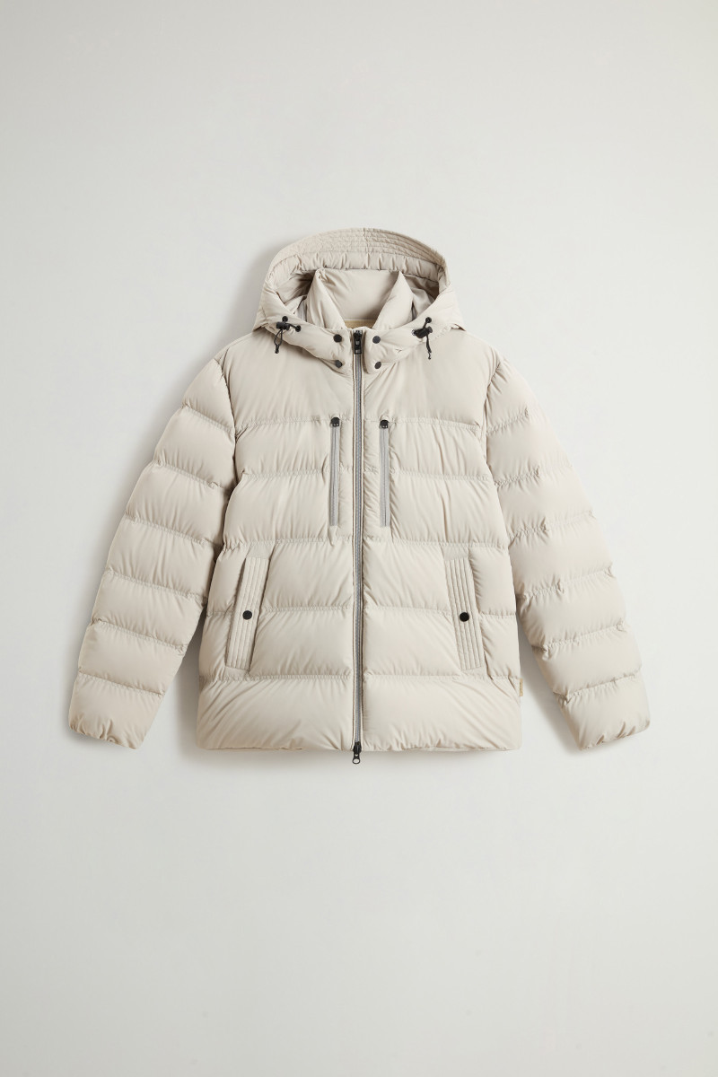 Bunda Woolrich Matt Stretch Puffer Jacket Dove