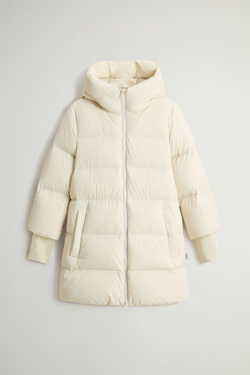 Kabát Woolrich Cloud Madison Coat Milky Cream