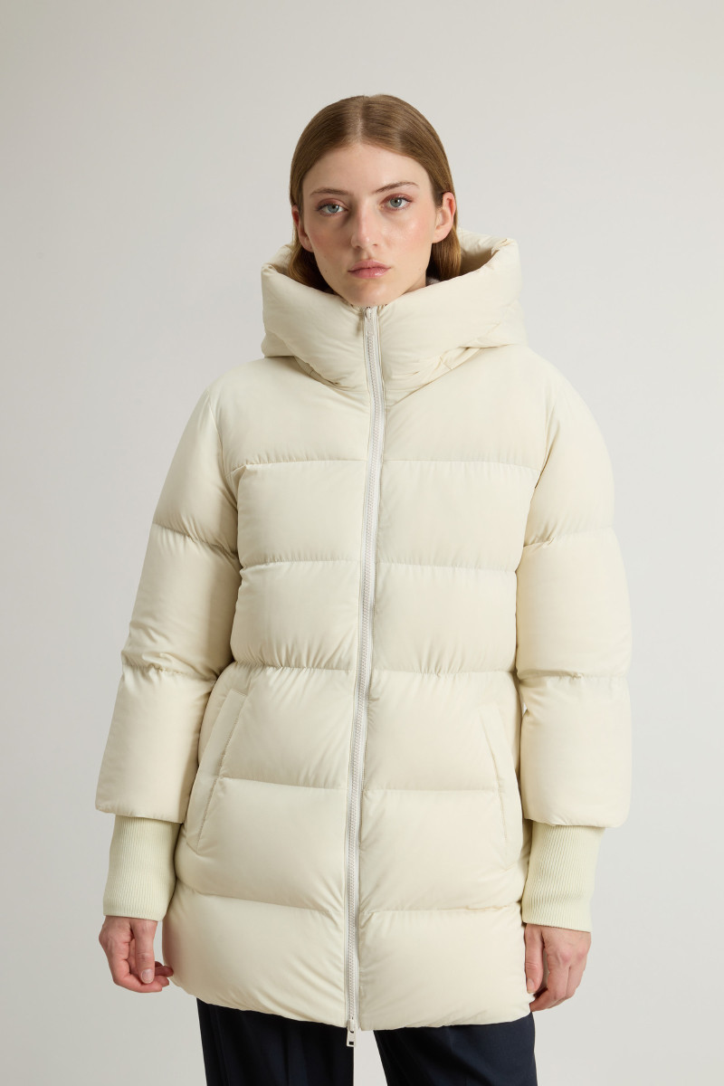 Kabát Woolrich Cloud Madison Coat Milky Cream