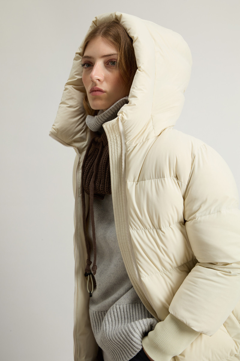 Kabát Woolrich Cloud Madison Coat Milky Cream