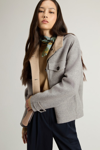 BUNDA WOOLRICH DOUBLE WOOL JACKET - Fotografie č. 4