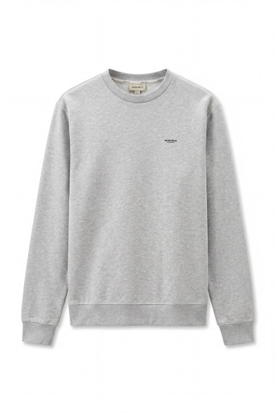 MELEGÍTŐ FELSŐ WOOLRICH LOGO INTERLOCK CREWNECK - Kép 1