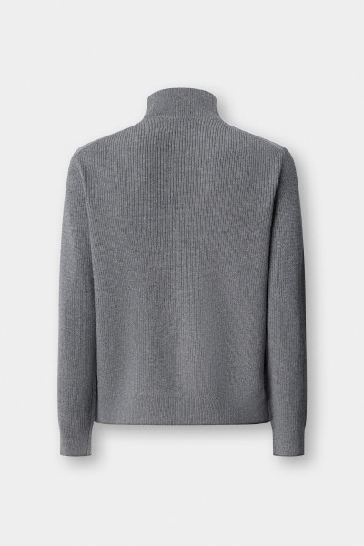 PULÓVER Hackett London JERSEY KNIT FZ HYBRID - Kép 10