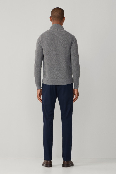 PULÓVER Hackett London JERSEY KNIT FZ HYBRID - Kép 3