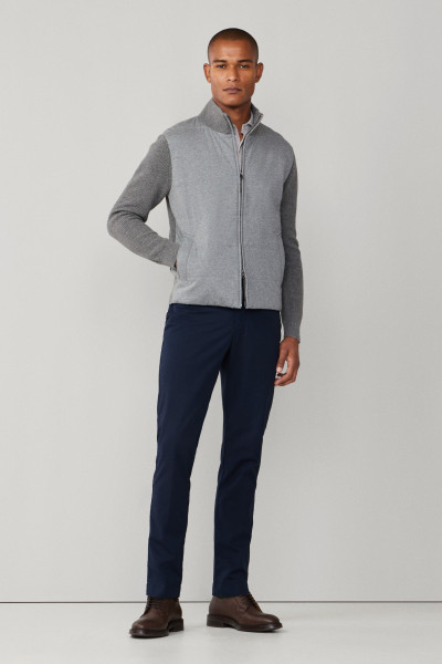 PULÓVER Hackett London JERSEY KNIT FZ HYBRID - Kép 2