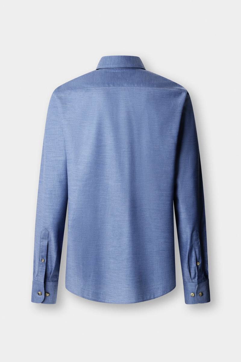 Košeľa Hackett London Flannel Hbone Multi Blue