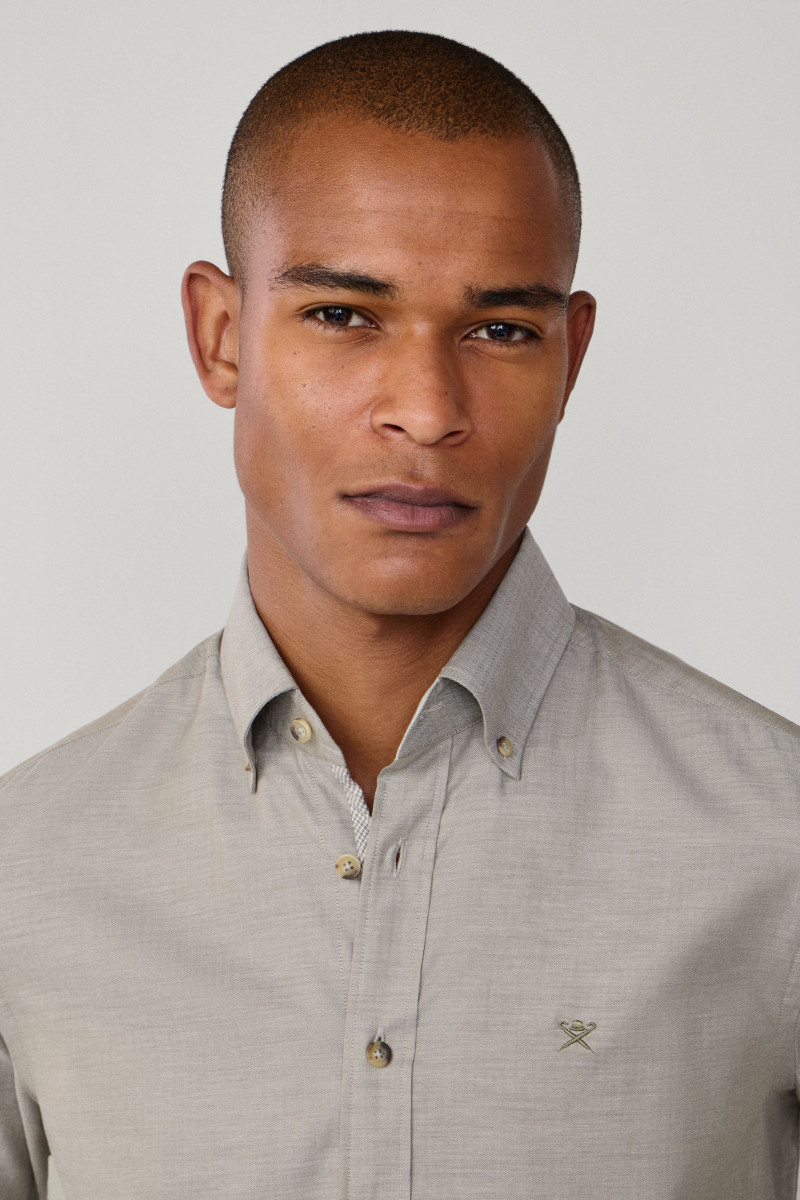 Košeľa Hackett London Flannel Hbone Multi Green
