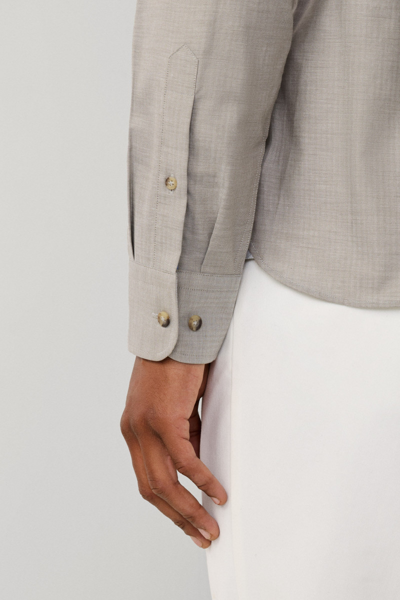Košeľa Hackett London Flannel Hbone Multi Green