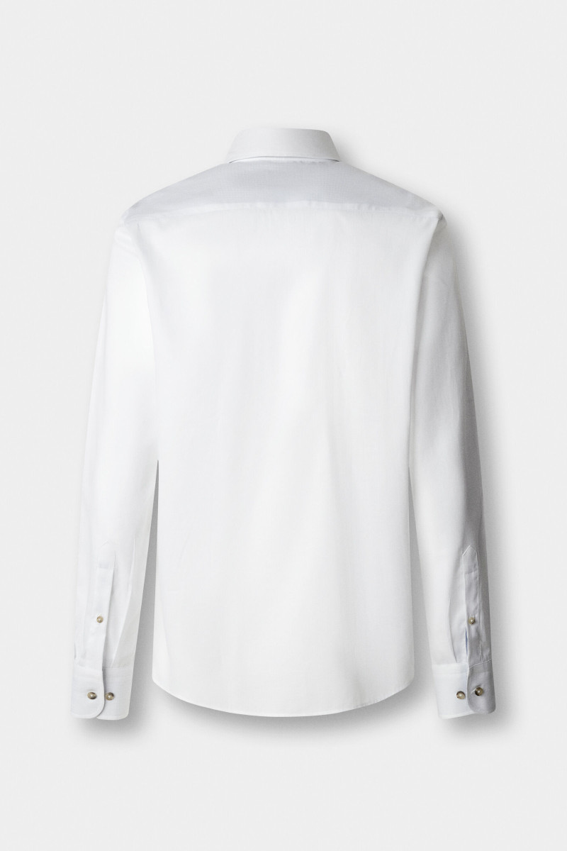 Košeľa Hackett London Flannel Hbone Multi Optic White