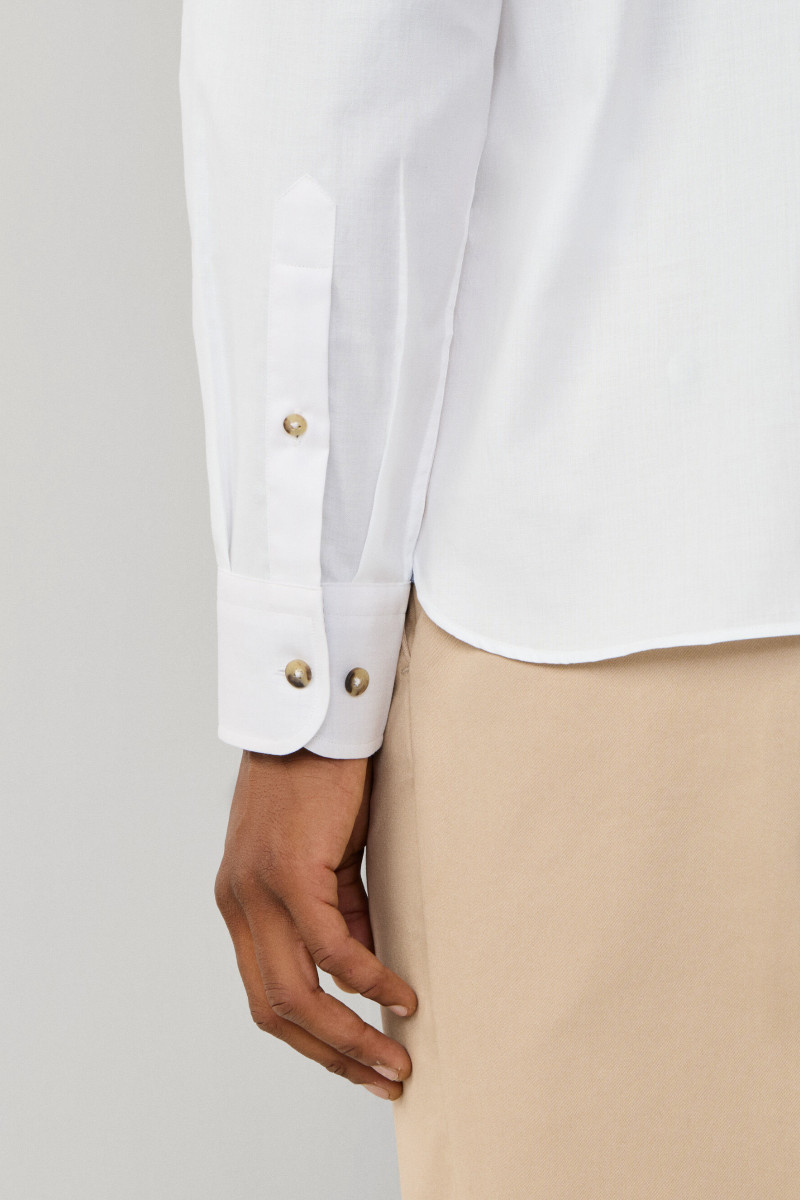 Košeľa Hackett London Flannel Hbone Multi Optic White