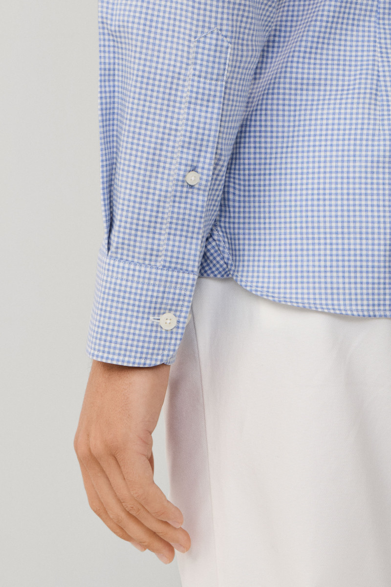 Košeľa Hackett London Lw Flannel Check Blue