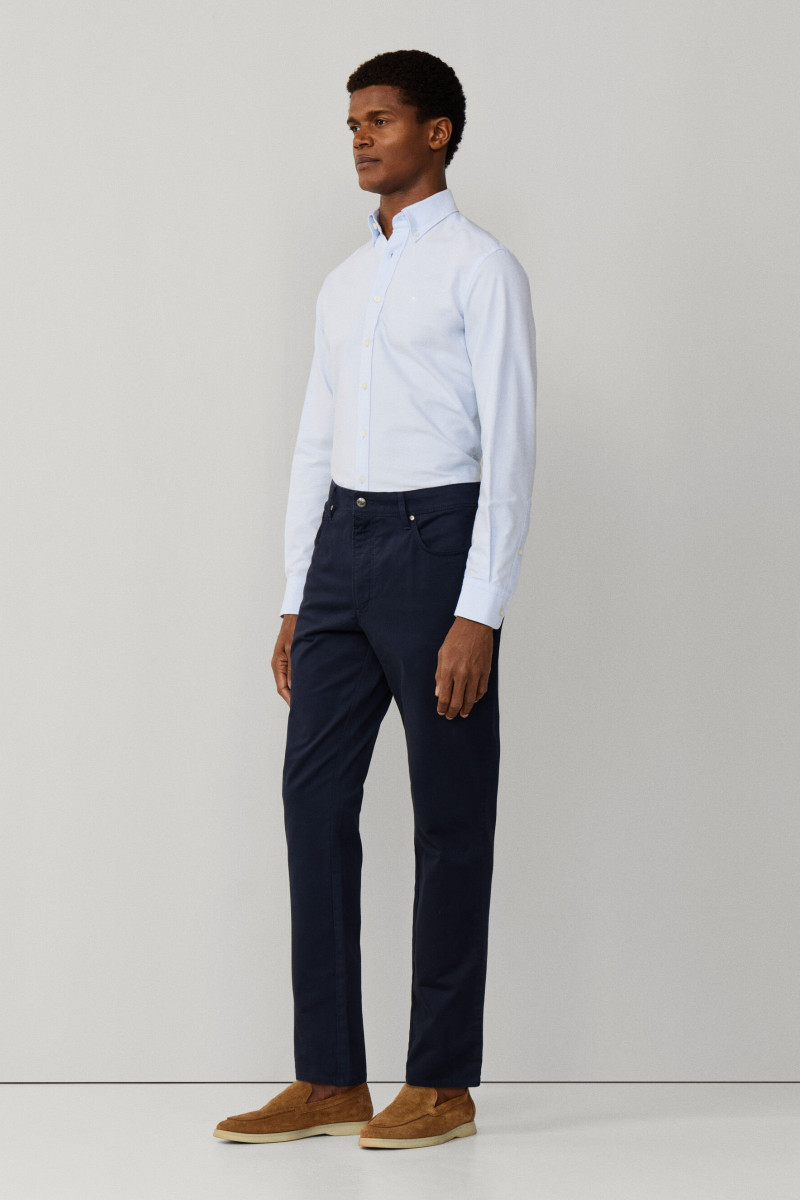 Džínsy Hackett London Core 5Pkt Trinity Navy Blazer