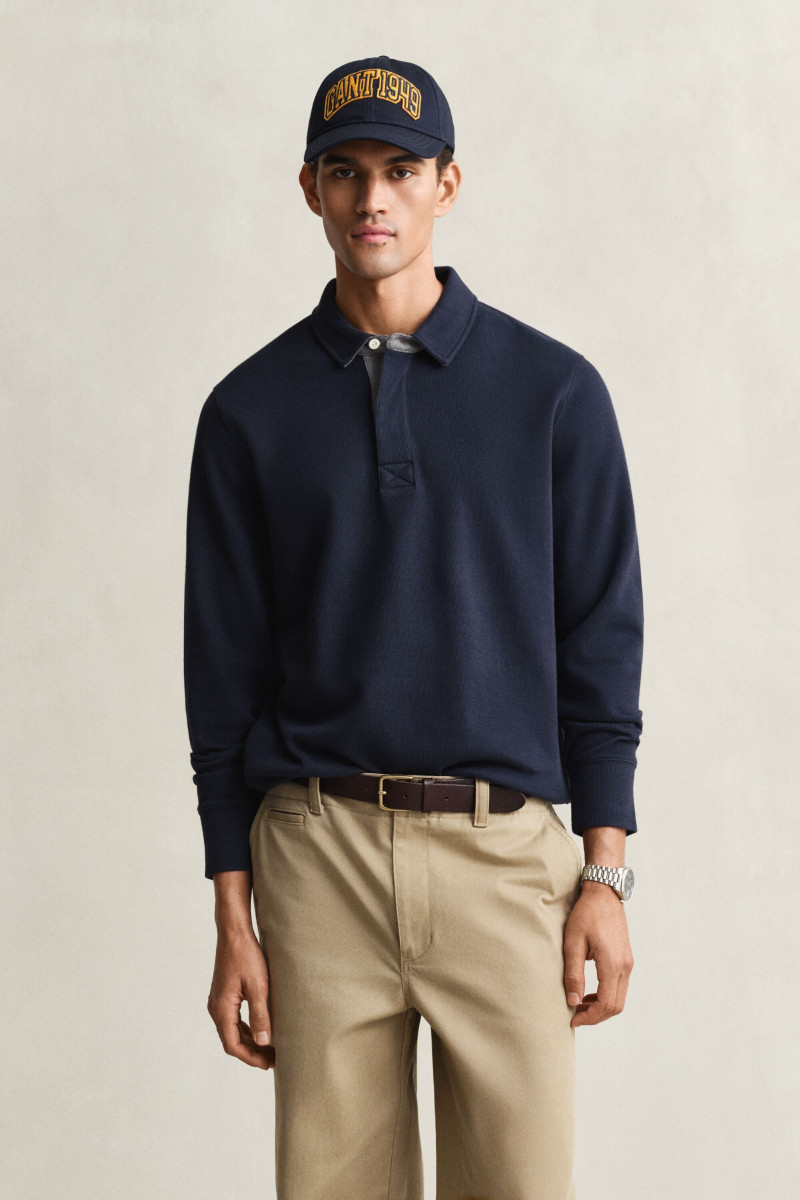 E-shop POLOKOŠILE GANT LIGHT SACKER RIB LS POLO EVENING BLUE