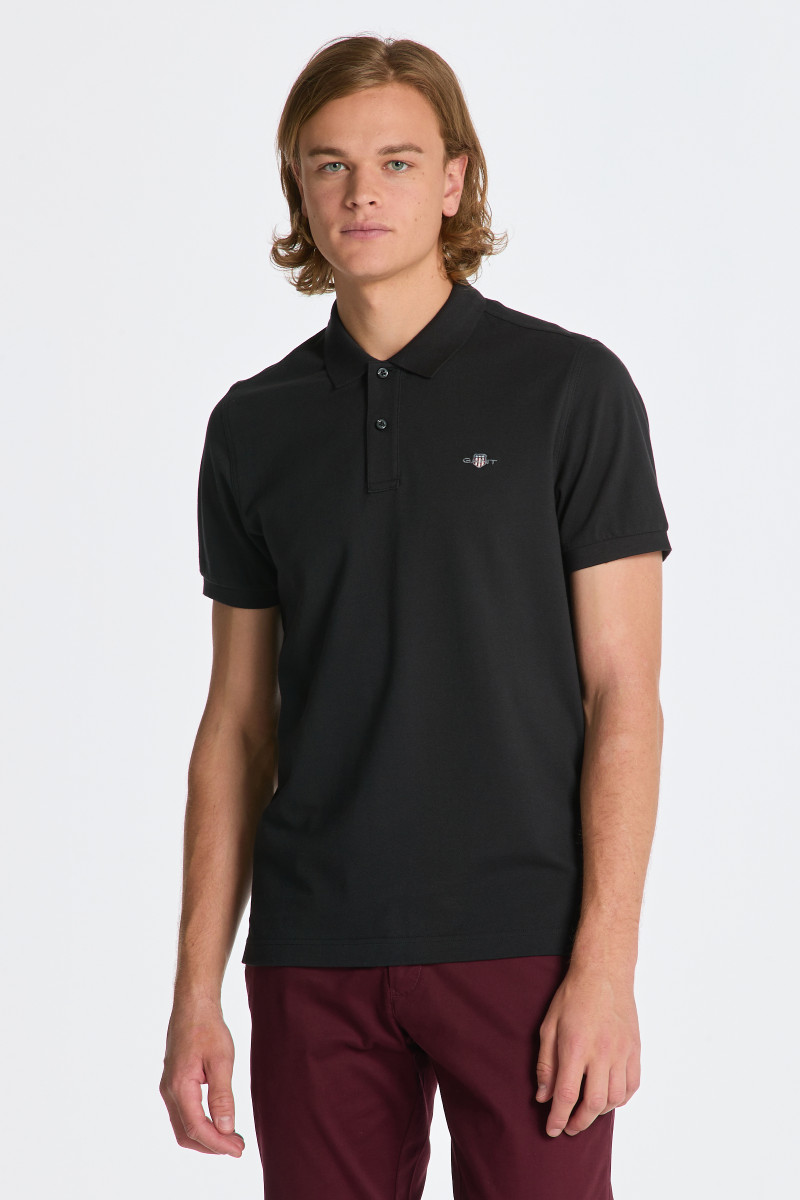 E-shop POLOKOŠILE GANT REG SHIELD SS PIQUE POLO BLACK
