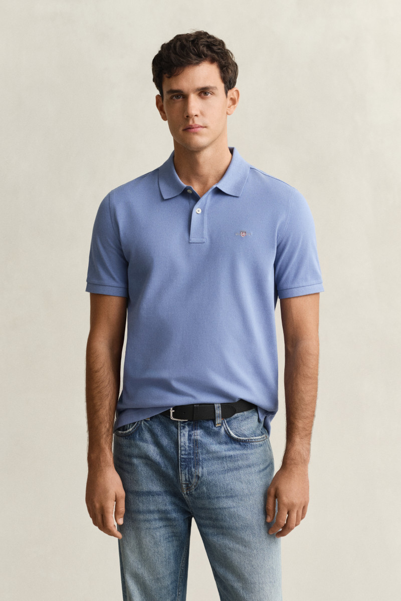 E-shop POLOKOŠILE GANT REG SHIELD SS PIQUE POLO FADED DENIM