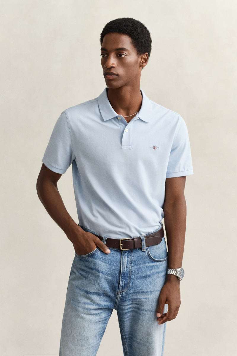 E-shop POLOKOŠILE GANT REG SHIELD SS PIQUE POLO FRESH BLUE