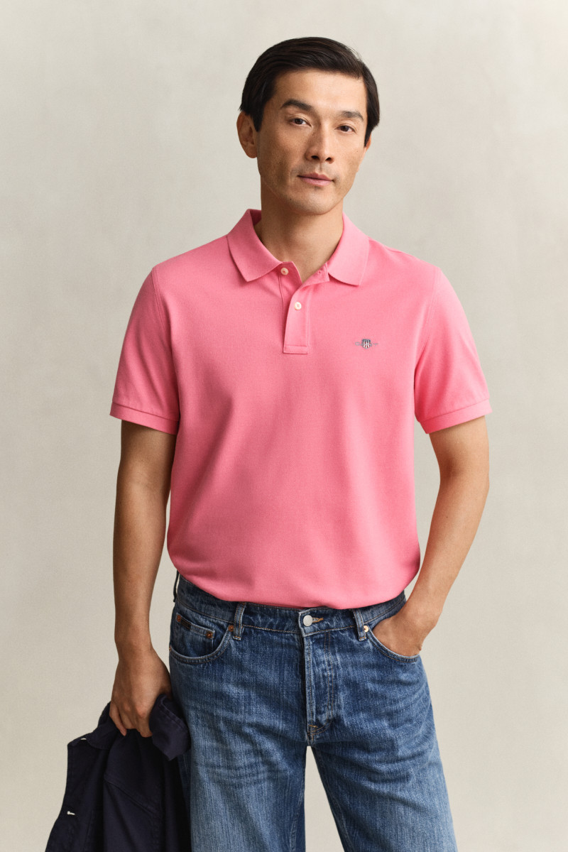 E-shop POLOKOŠILE GANT REG SHIELD SS PIQUE POLO ROSE PINK