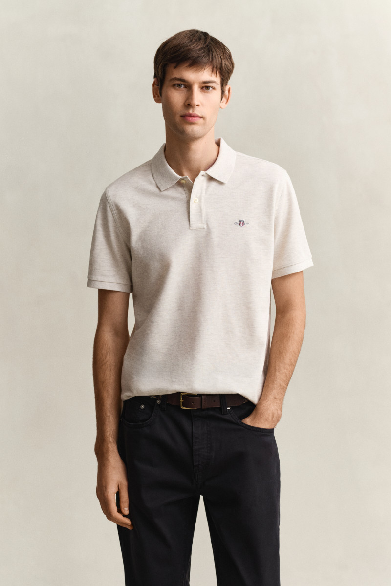 E-shop POLOKOŠILE GANT REG SHIELD SS PIQUE POLO SEED MELANGE