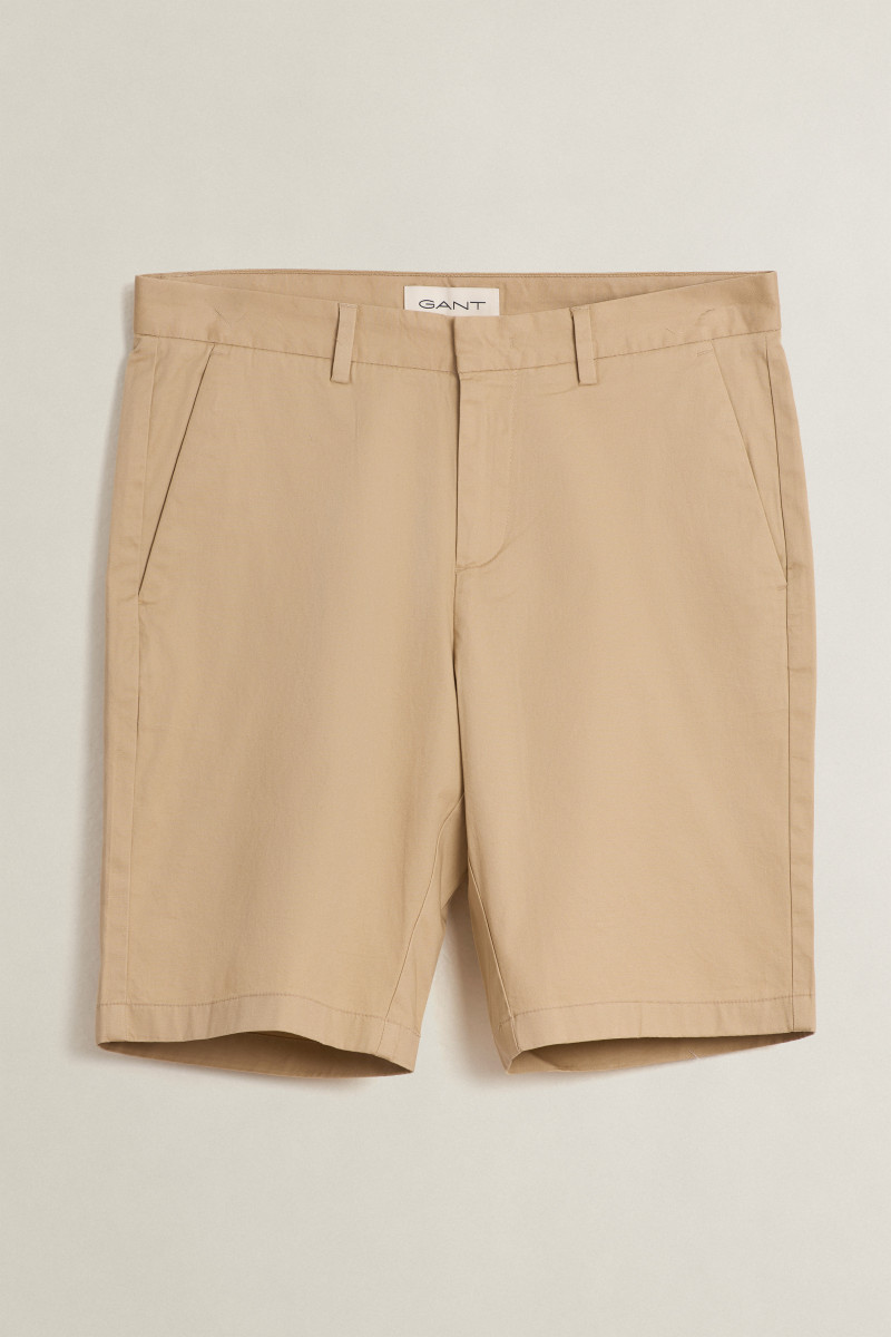 E-shop ŠORTKY GANT SLIM SPORTS CHINO SHORTS OAT BEIGE
