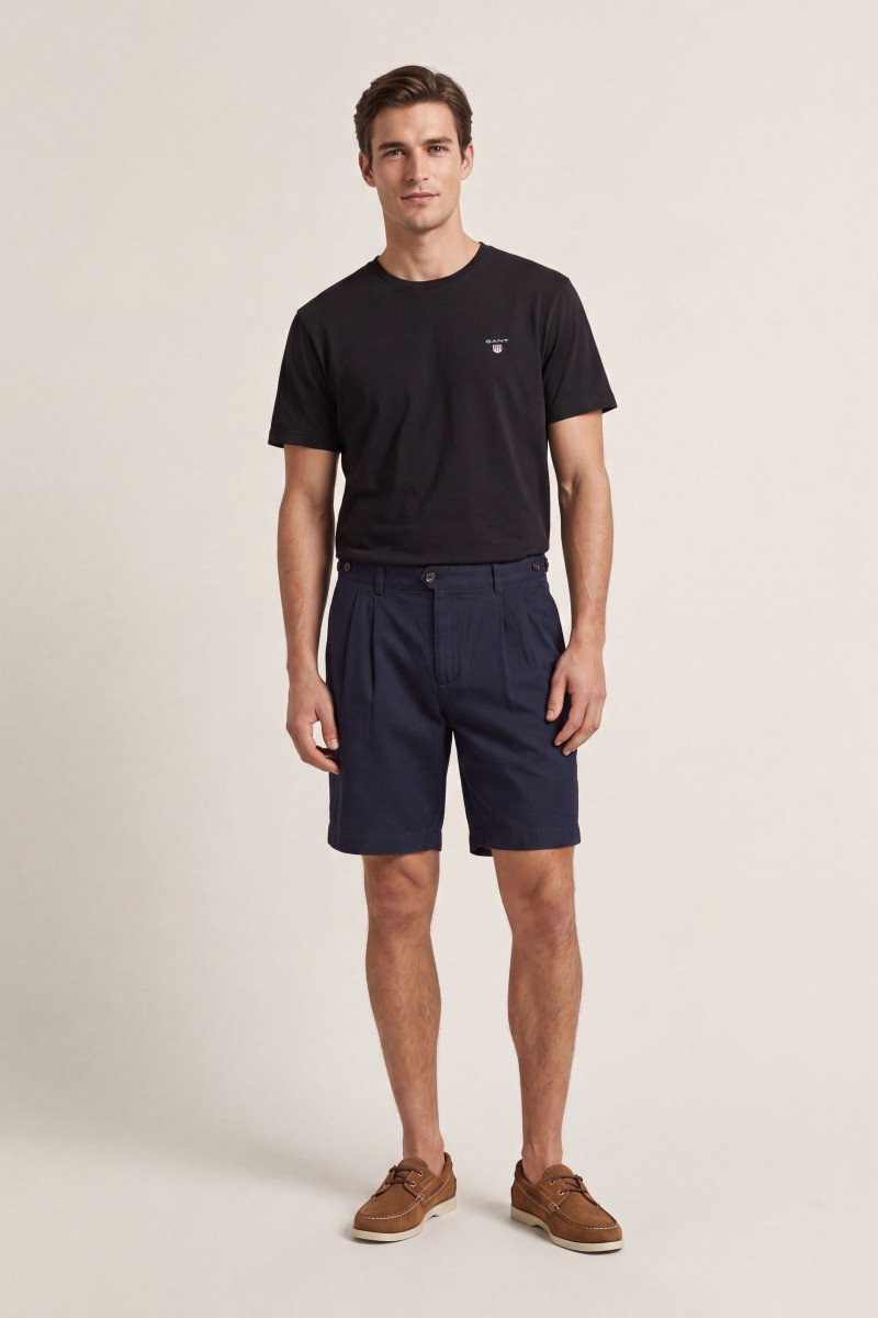 ŠORTKY GANT REL LIGHT CANVAS CHINO SHORTS EVENING BLUE