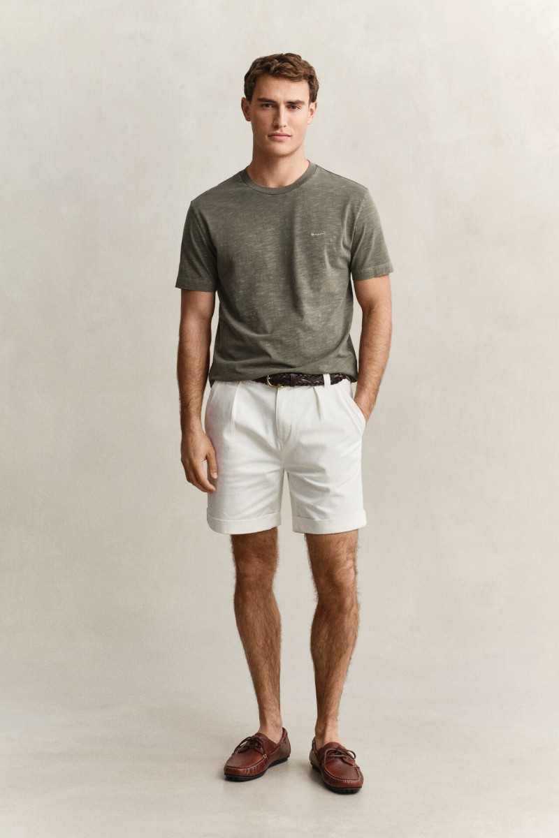 ŠORTKY GANT REL STRUCTURED TWILL SHORTS EGGSHELL