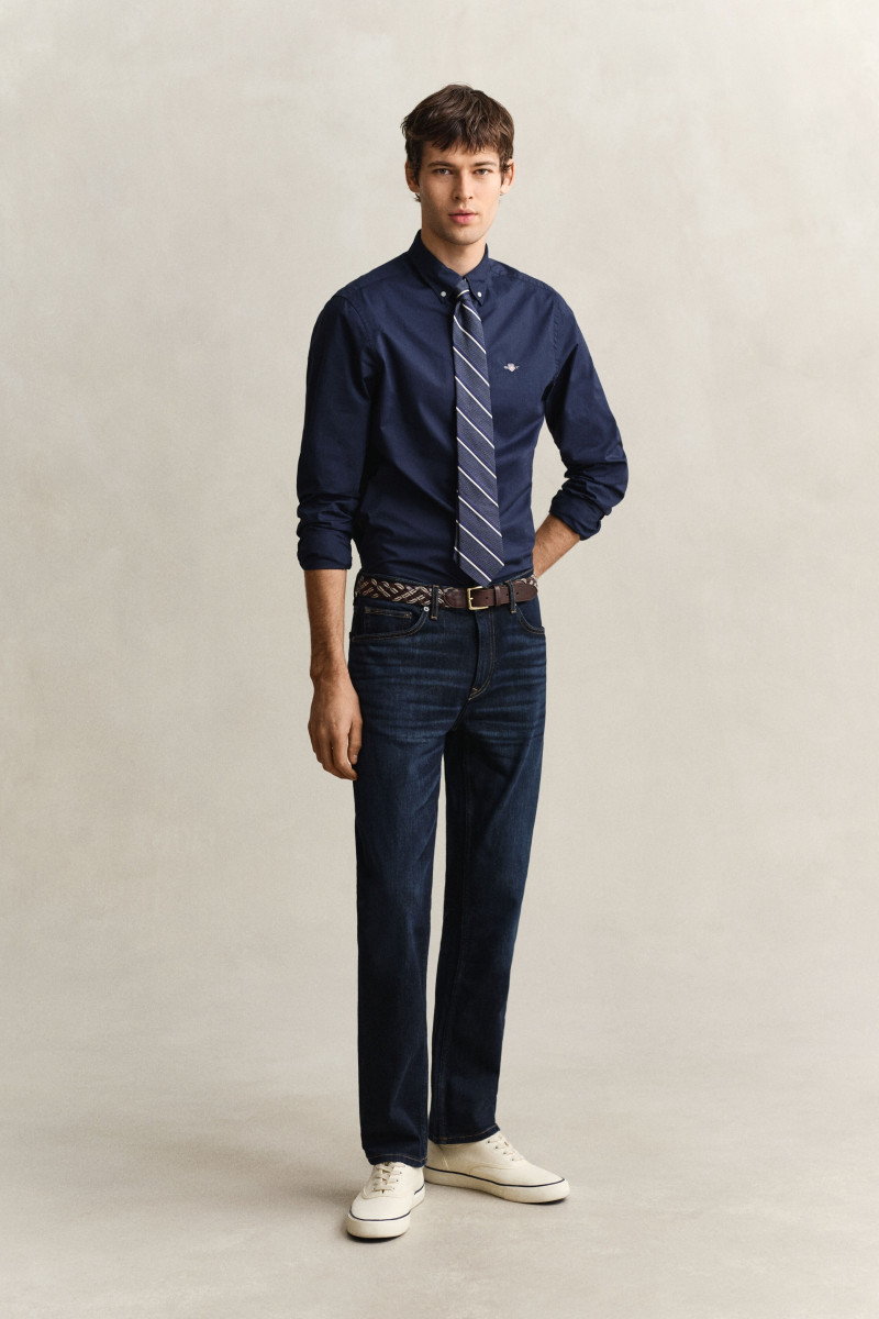 DŽÍNY GANT REG JEANS DARK BLUE BROKEN IN