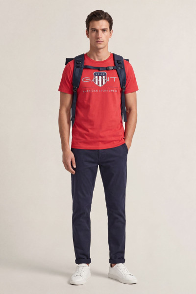 FARMER GANT SLIM COTTON / LINEN JEANS - Kép 1