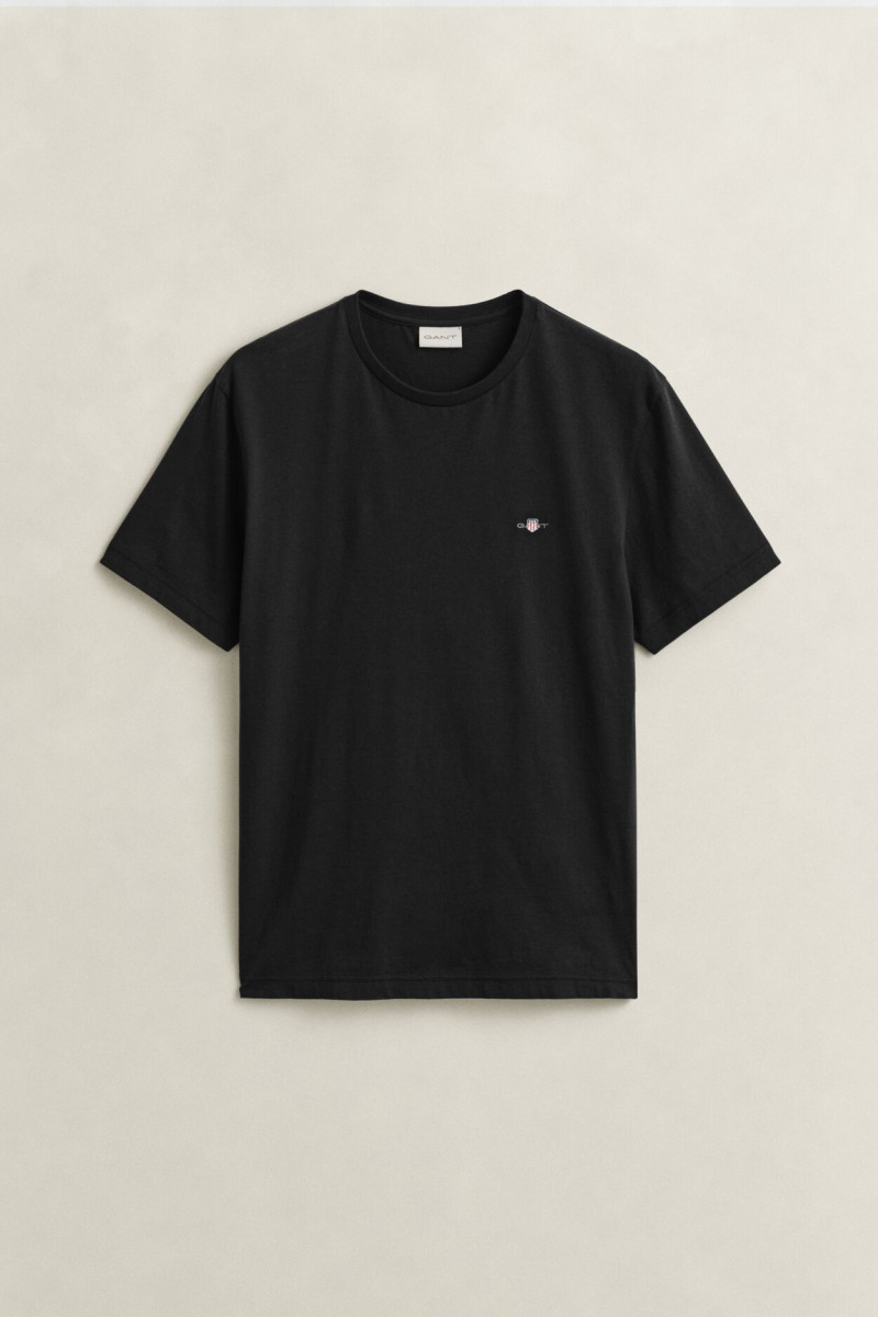 E-shop TRIČKO GANT REG SHIELD SS T-SHIRT BLACK