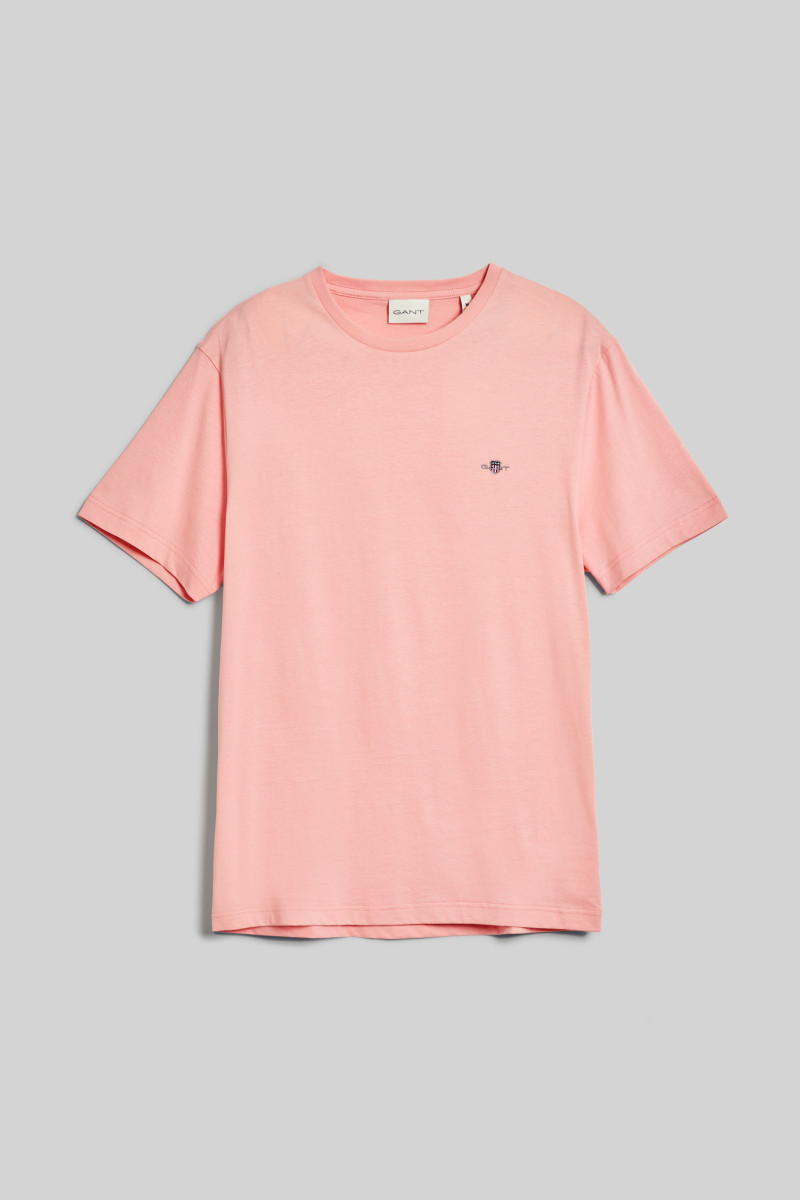 E-shop TRIČKO GANT REG SHIELD SS T-SHIRT BUBBELGUM PINK