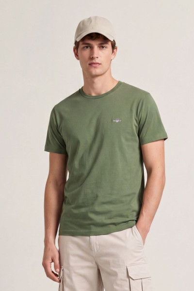 PÓLÓ GANT SLIM SHIELD SS T-SHIRT - Kép 1