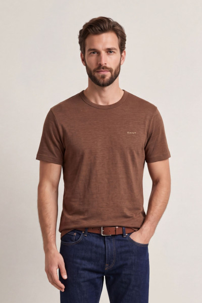 TRIČKO GANT LINEN SS T-SHIRT - Fotografie č. 1