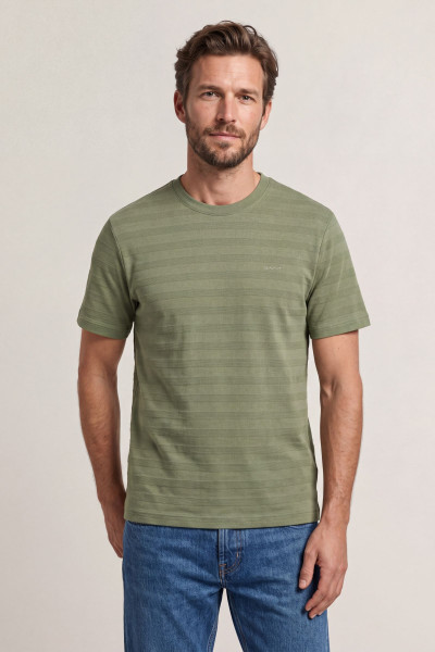 TRIČKO GANT TEXTURE STRIPE SS TSHIRT - Fotografia č. 1