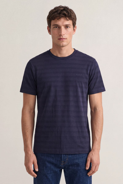 TRIČKO GANT TEXTURE STRIPE SS TSHIRT - Fotografia č. 1