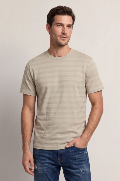TRIČKO GANT TEXTURE STRIPE SS TSHIRT - Fotografia č. 1