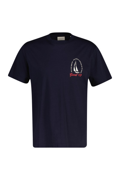 PÓLÓ GANT GRAPHIC SS TSHIRT - Kép 1