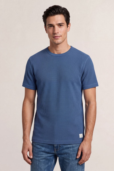 TRIČKO GANT WASHED WAFFLE SS TSHIRT - Fotografia č. 1