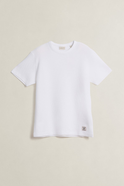 TRIČKO GANT WASHED WAFFLE SS TSHIRT - Fotografie č. 1