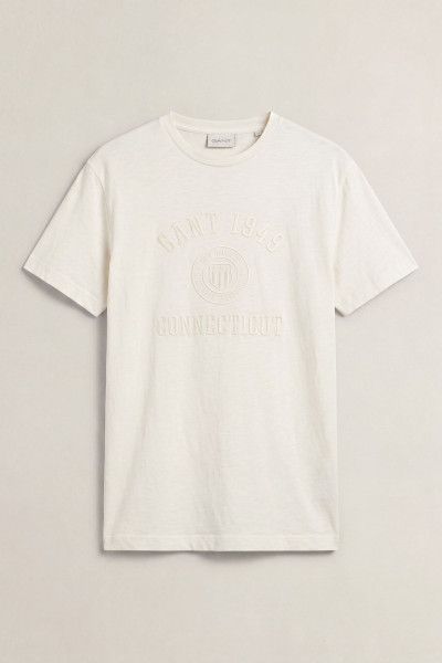 TRIČKO GANT TONAL EMBROIDERED SS TSHIRT - Fotografie č. 1
