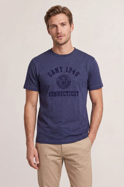 TRIČKO GANT TONAL EMBROIDERED SS TSHIRT - Fotografie č. 1