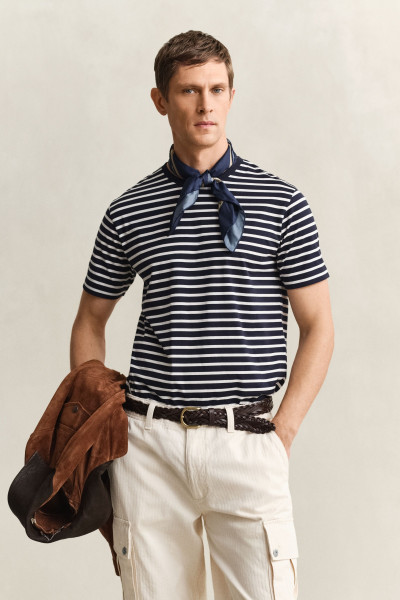 PÓLÓ GANT PIMA STRIPE SS TSHIRT - Kép 1