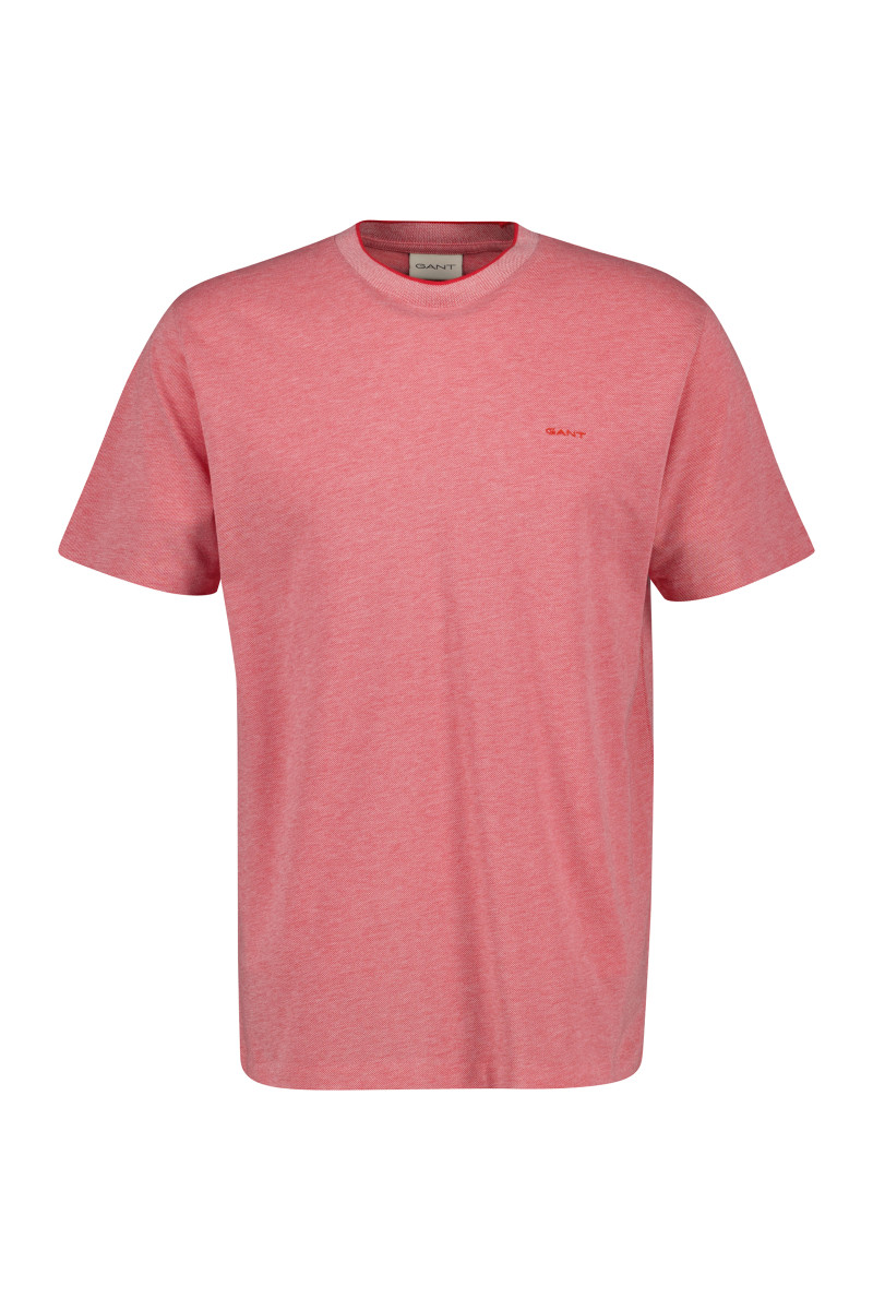 TRIČKO GANT 2 TONE PIQUE SS TSHIRT ROSE RED