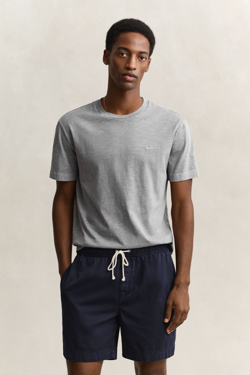 E-shop TRIČKO GANT WASHED SLUB SS TSHIRT CERAMIC GREY