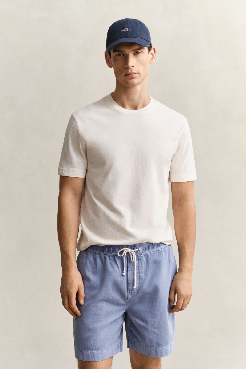 E-shop TRIČKO GANT WASHED SLUB SS TSHIRT CREAM