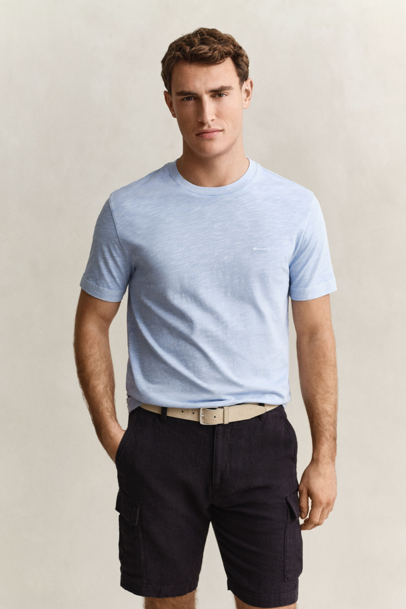 E-shop TRIČKO GANT WASHED SLUB SS TSHIRT FRESH BLUE