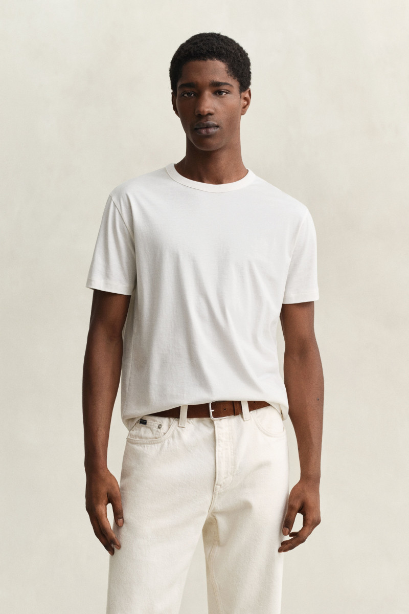 E-shop TRIČKO GANT PIMA T-SHIRT EGGSHELL