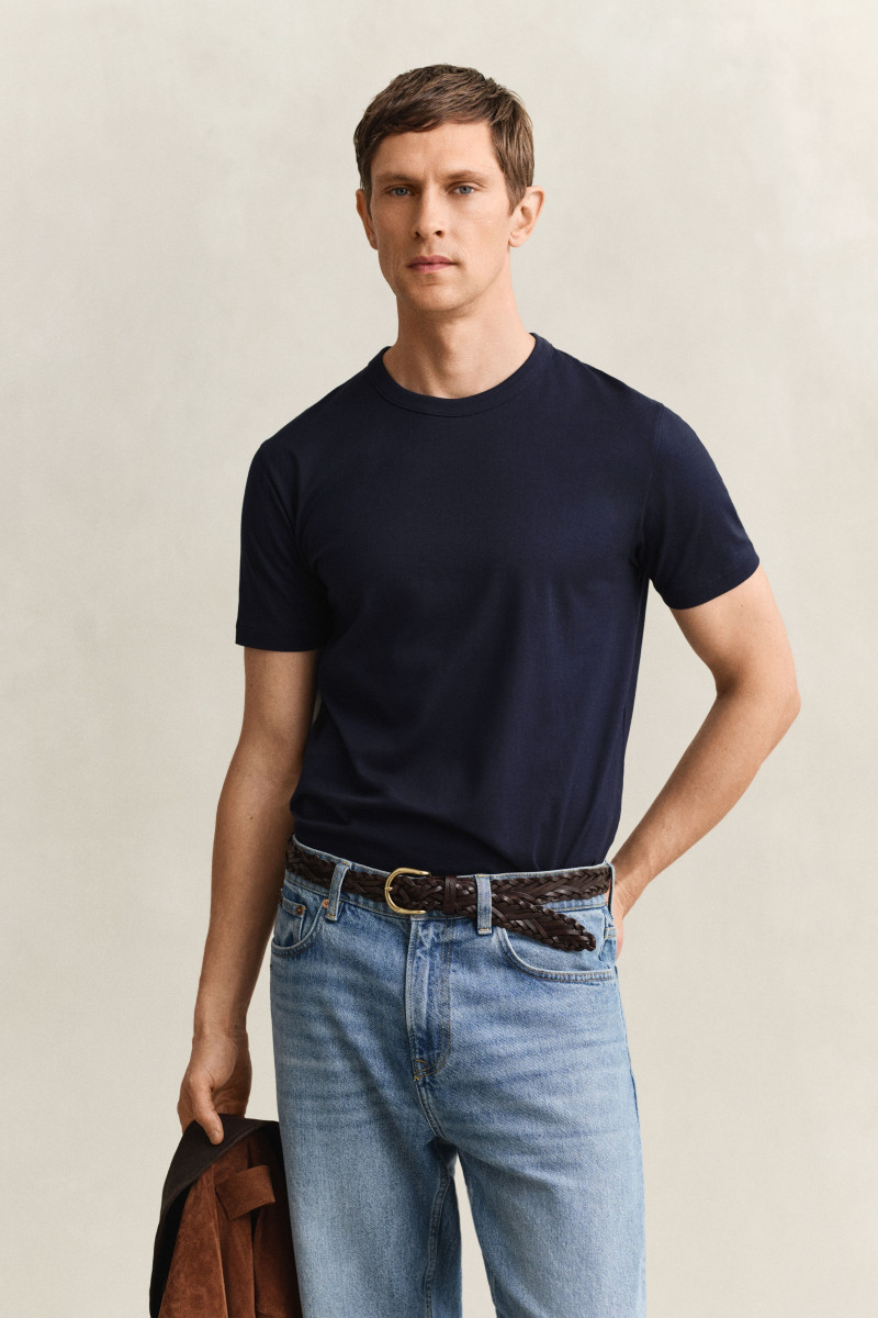 E-shop TRIČKO GANT PIMA T-SHIRT EVENING BLUE