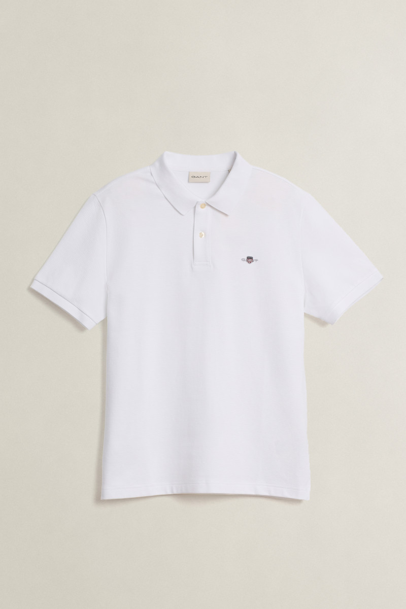 E-shop POLOKOŠILE GANT TEXTURED POLO WHITE