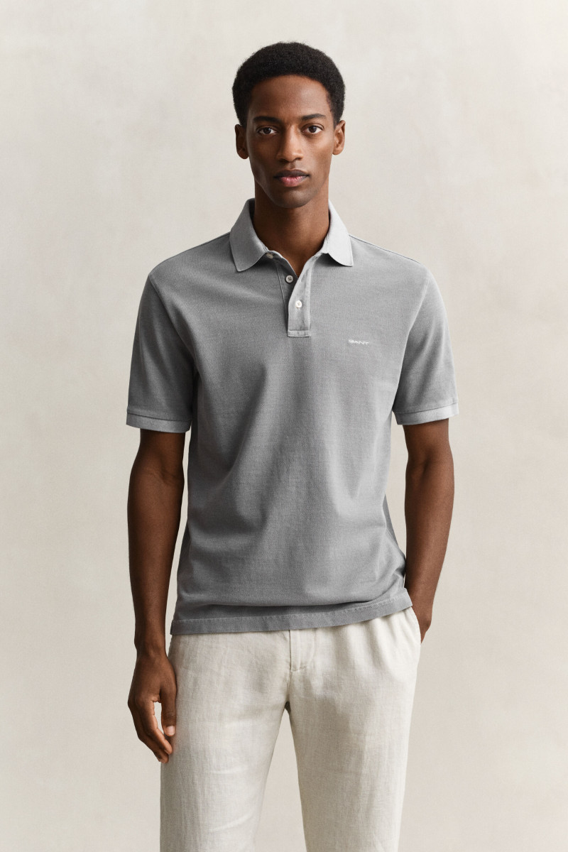 E-shop POLOKOŠILE GANT SUNFADED SS POLO CERAMIC GREY